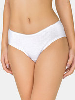 Majtki bawełniane z koronką biały M