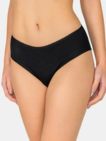 Majtki bawełniane z koronką czarny L