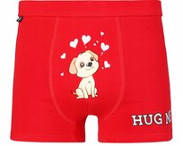 Majtki Bokserki Męskie Klasyczne Walentynkowe Gładkie Moraj Xxl