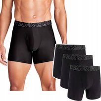 Majtki Bokserki Męskie Under Armour Tech 6In 3 Pak Czarne R. L Under Armour