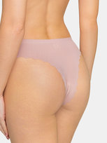 Majtki cięte laserowo L brudny róż