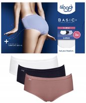 Majtki damskie FIGI bawełniane 3 SZTUKI 3 KOLORY Sloggi Basic+ Midi C3P 48 Sloggi
