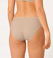 Majtki damskie Sloggi Basic+ Tai beżowe 1 para bawełniane gładkie - XL Sloggi