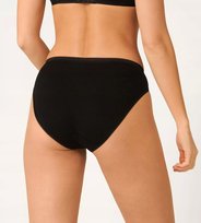 Majtki damskie Sloggi Basic+ Tai czarne 1 para bawełniane gładkie - XL Sloggi