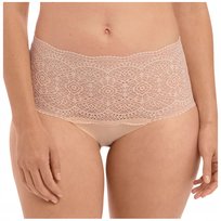 Majtki figi wysoki stan bezszwowe koronka Fantasie LACE EASE beżowe UNI Fantasie