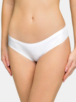 Majtki gładkie biały M