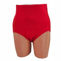 Majtki Plus Size Figi Wysokim Stanem Wyszczuplające Bawełniane Koronka 4Xl