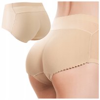 MAJTKI PUSH UP POWIĘKSZAJĄCE POŚLADKI Wyszczuplające Modelujące Figi Beż S MAWE