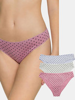 Majtki w groszki 3-pak M wielokolorowy