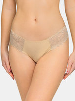 Majtki z koronką beżowy XL