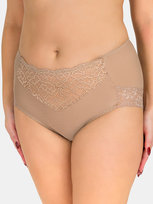 Majtki z koronką brązowy L