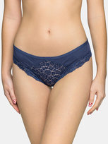 Majtki z koronką granatowy L