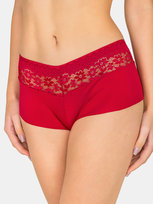 Majtki z koronką M bordowy