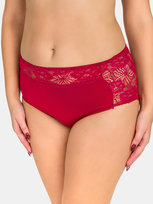 Majtki z koronką M bordowy