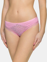 Majtki z koronką różowy M