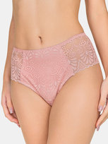 Majtki z koronką S brudny róż