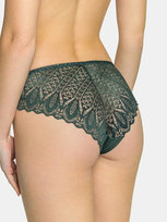 Majtki z koronkowym tyłem M zielony