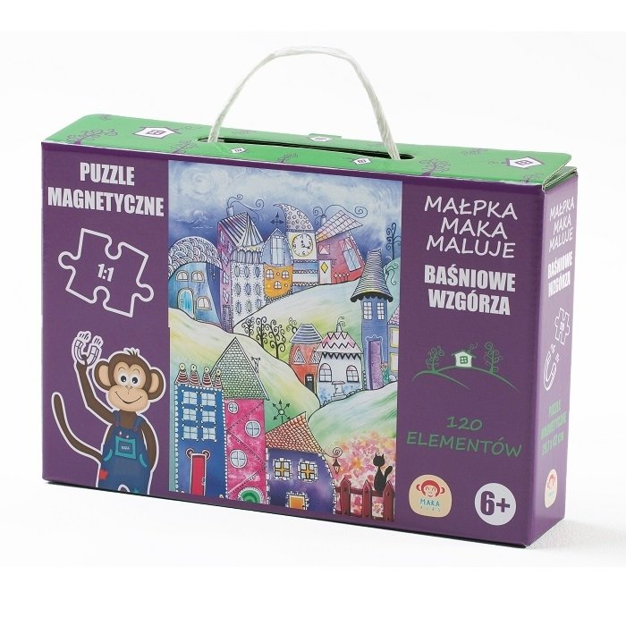 Maka Kids, puzzle, magnetyczne Baśniowe Wzgórze, 120 el.