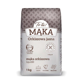 Mąka orkiszowa jasna pszenna typ 650 1 kg To ta Mąka - TOTA