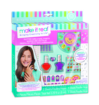 Make it real, zestaw do manicure Glitter Girl Party - Make It Real
