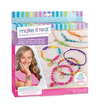 Make it real, zestaw do tworzenia bransoletek Tęczowe kryształy - Make It Real