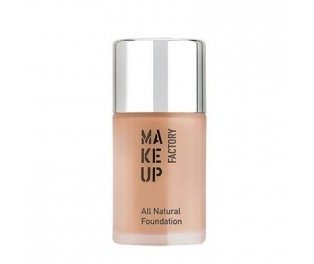 Make Up Factory, All Natural Foundation, podkład rozświetlający 03 Light Beige, 30 ml - Make Up Factory