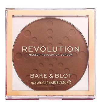 Makeup Revolution, Bake & Blot, bronzer do twarzy Deep Dark, 5,5 g - Makeup Revolution