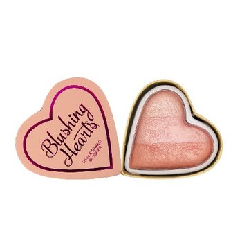 Makeup Revolution, Blushing Hearts, róż do policzków Peachy Pink Kisses, 10 g - Makeup Revolution