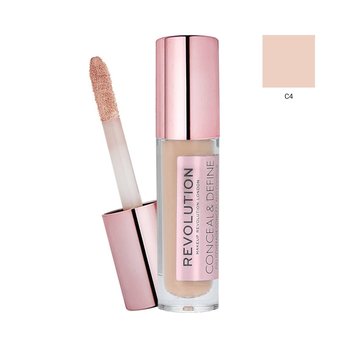 Makeup Revolution, Conceal & Define, Korektor w płynie C4, 3,4 ml - Makeup Revolution