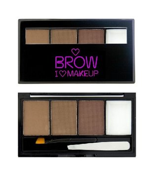 Makeup Revolution, I Heart Makeup Brows Kit, paleta do makijażu brwi I Woke Up This Groomed, 3 g - Makeup Revolution