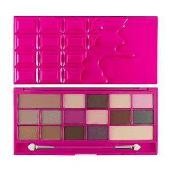 Makeup Revolution, I Heart Revolution, I Heart Makeup Palette, paleta cieni do powiek Chocolate Love, 22 g - Makeup Revolution
