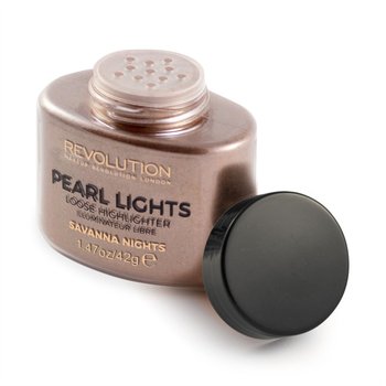 Makeup Revolution, Pearl Lights Loose Highlighter, puder sypki rozświetlający Savana Nights, 25 g - Makeup Revolution