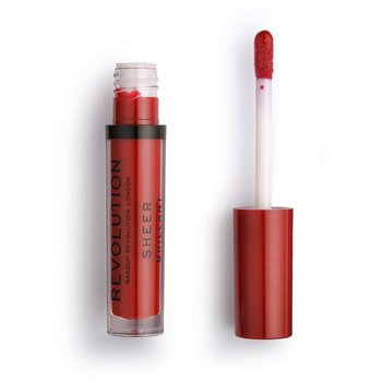 Makeup Revolution, Sheer Brillant, pomadka do ust w płynie 134 Ruby, 3 ml - Makeup Revolution