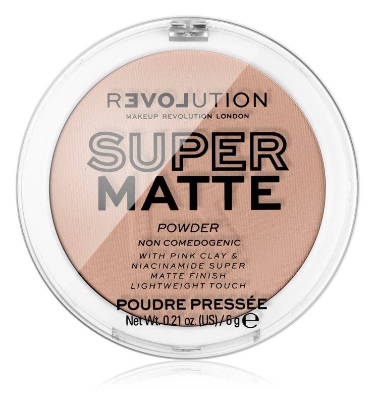 Фото - Пудра й рум'яна Revolution Makeup , Super Matte Pressed Powder, Puder matujący, Medium Tan, 