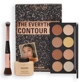 Makeup Revolution, The Everything Contour Kit, Zestaw kosmetyków do makijażu, 3 szt. - Makeup Revolution