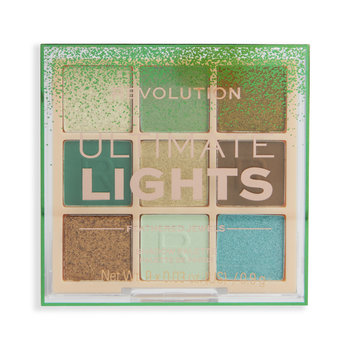 Makeup Revolution, Ultimate Lights, Paletka cieni do powiek 9 Feathered Jewels, 1 opak. - Revolution