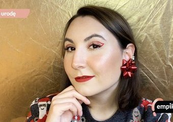 Makijażowy challenge świąteczny – tylko trzy kolory: czerwień, złoto i zieleń