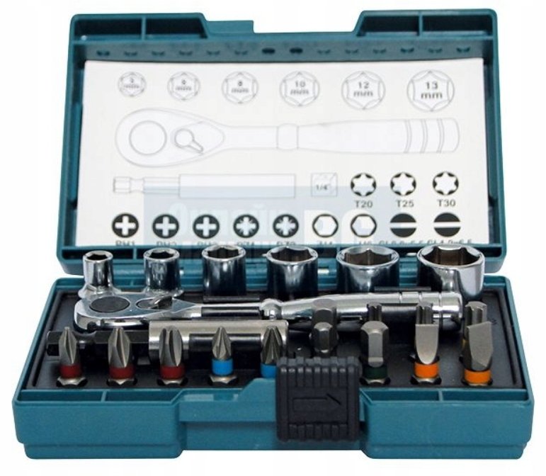 Makita Makita B-54081 Zestaw Bitów I Nasadek Z Grzechotką