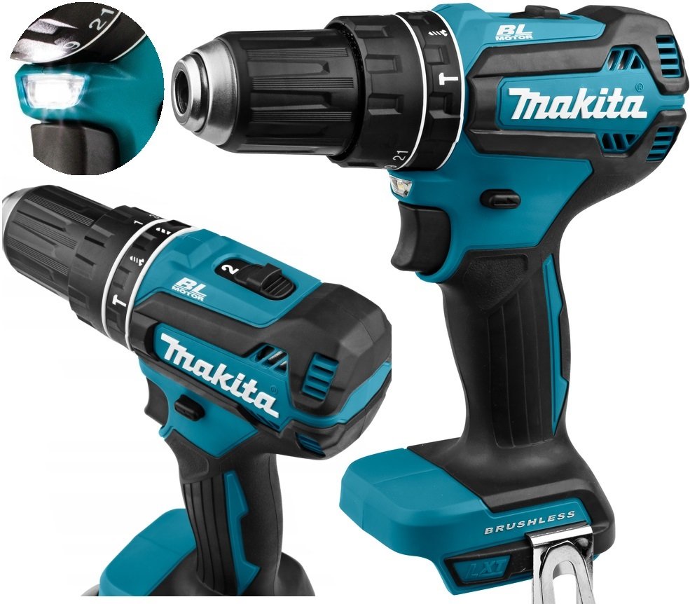 Wiertarko-wkrętarka Akumulatorowa Udarowa 18V 2*3.0AH+ACC DHP485FJX1 Makita