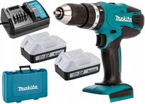 MAKITA HP457 UDAROWA 18V 42Nm seria G + 2x BL1815G 18V + DC18WA + WALIZKA