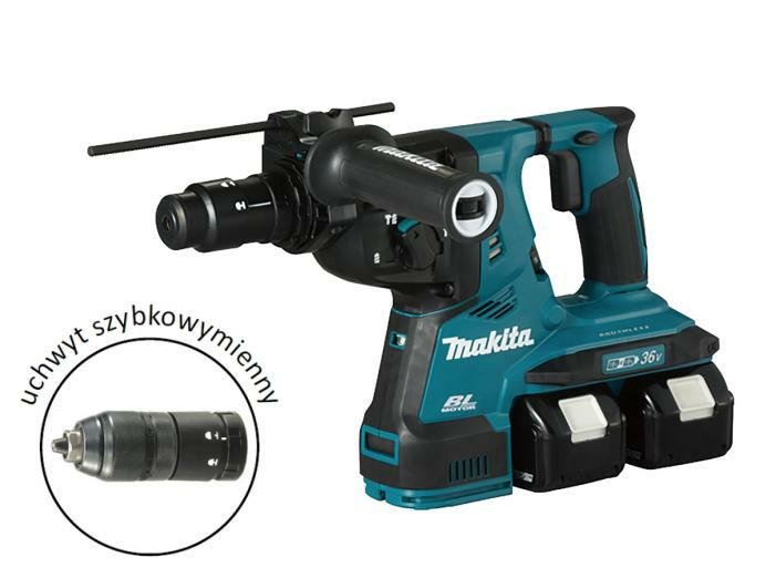 Makita Młot Wiercąco-Kujący Sds-Plus 2X18V 2,9J Avt 2X5,0Ah +Uchwyt Dhr283T2Ju