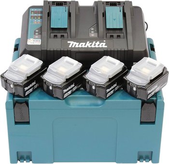 MAKITA Zestaw zasilający 18V 4x akumulator BL1850 + ładowarka DC18RD - Makita