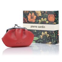 Mała bilonówka damska Pierre Cardin skórzana na bigiel Pierre Cardin