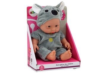 Mała Lalka Bobas Siwe Ubranko Czapeczka Koala - Lean Toys