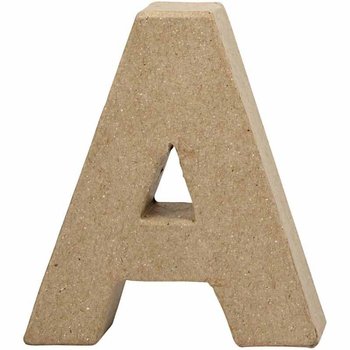 Mała litera "A", Papier Mache, 10 cm - Creativ Company
