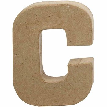 Mała litera "C", Papier Mache, 10 cm - Creativ Company