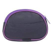 Mała Portmonetka Skórzana Kaletnik Fioletowa