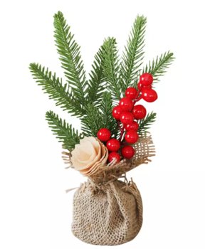Mała świąteczna choinka z dekoracjami 27 cm - Ultimar