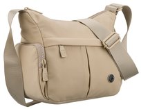 Mała torebka damska PETERSON listonoszka na ramię crossbody sportowa lekka modna beżowa Peterson