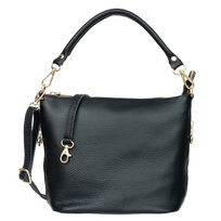 Mała Torebka Damska Skórzana Vezze Molla Czarna